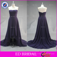 ED Bridal Eelegant bretelles courtes avant longues mousseline de soie en mousseline de soie femmes en Chine